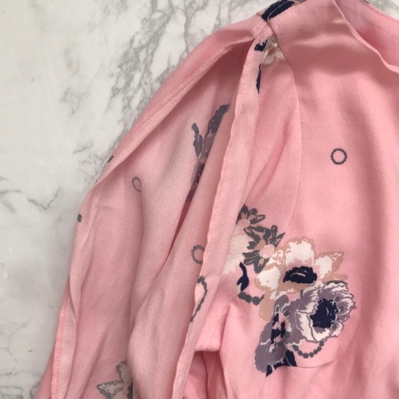 Free People Rosebud Sunshadows Pink floral 10 D/i - Picture 5 of 7